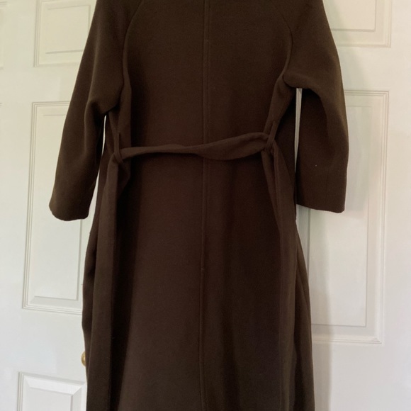 Dark olive green long coat from Japan. - Picture 2 of 5